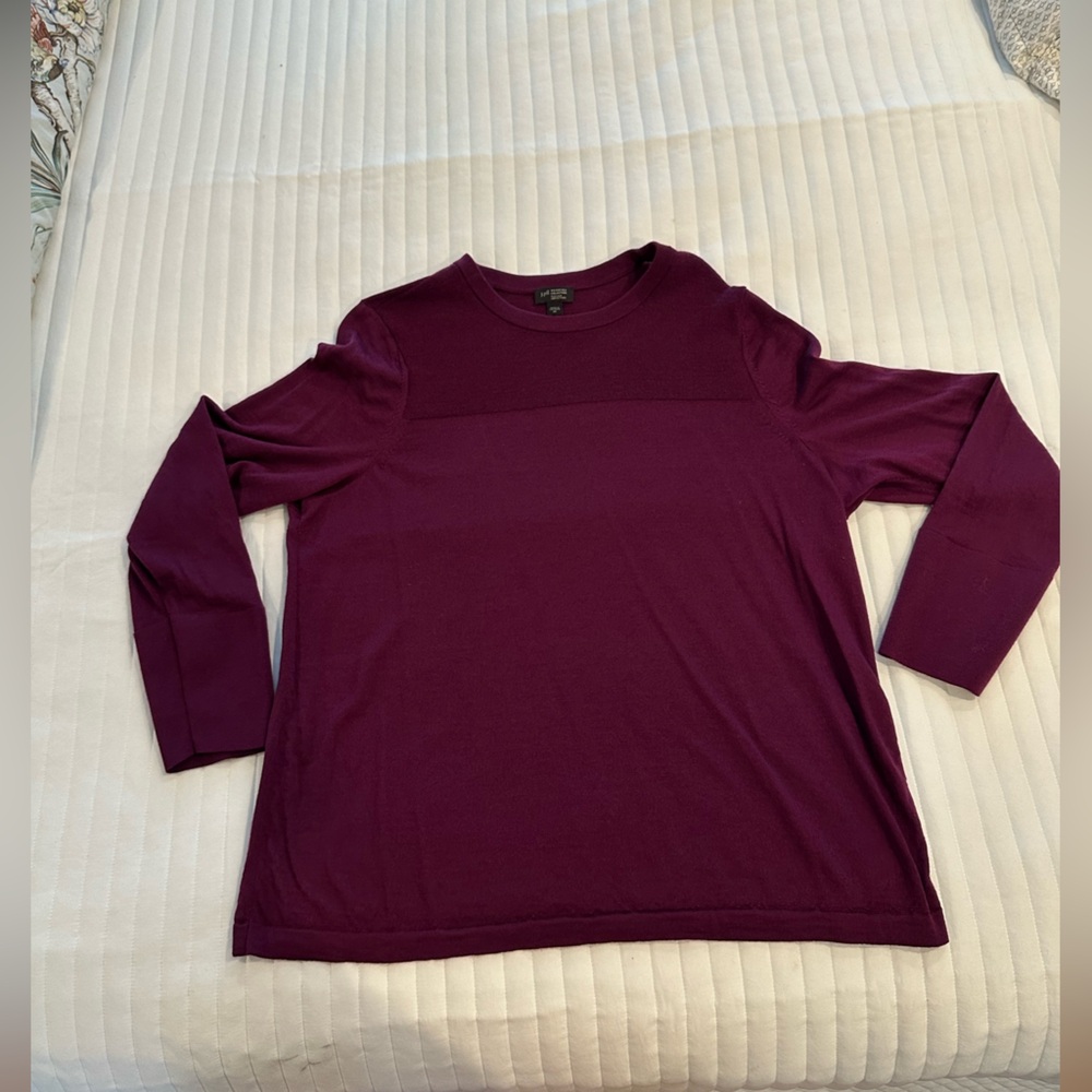 J. Jill Rich Plum Long Sleeve Tee